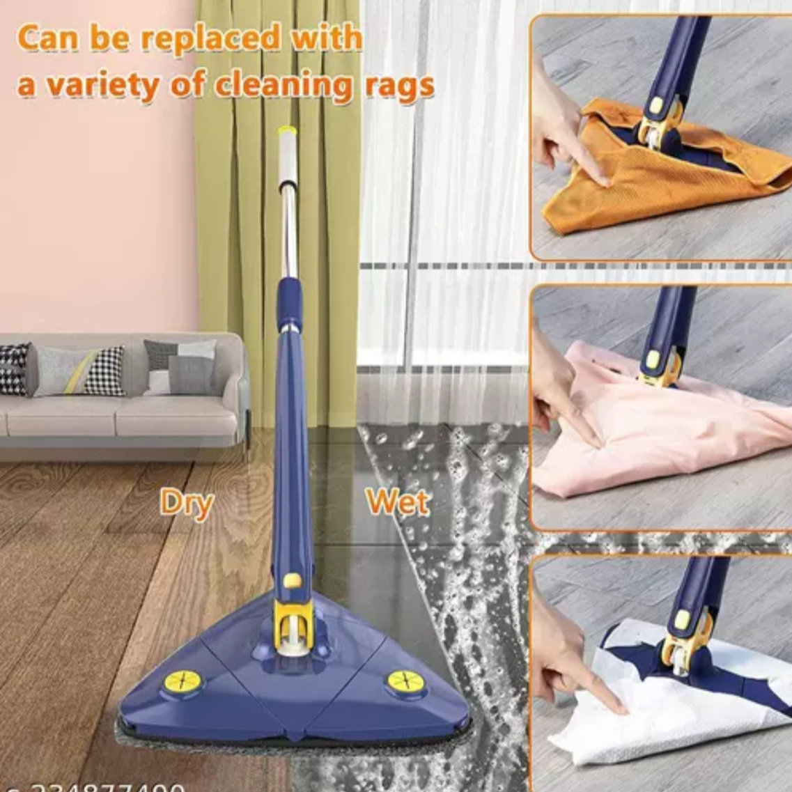 Triangle mop