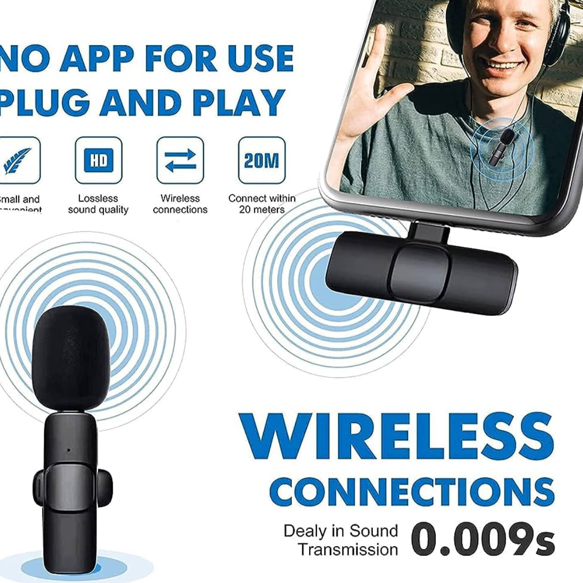 Mobile wireless microphone