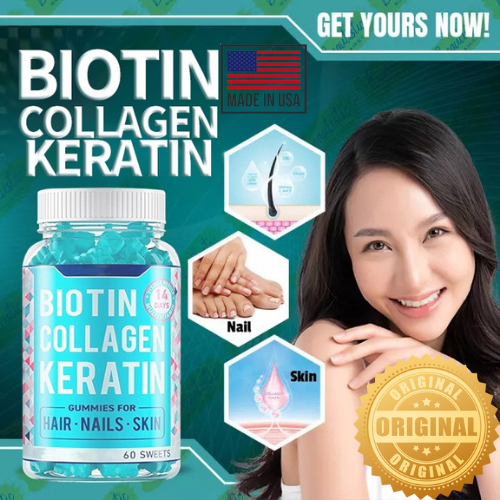 Biotin collagen keratin