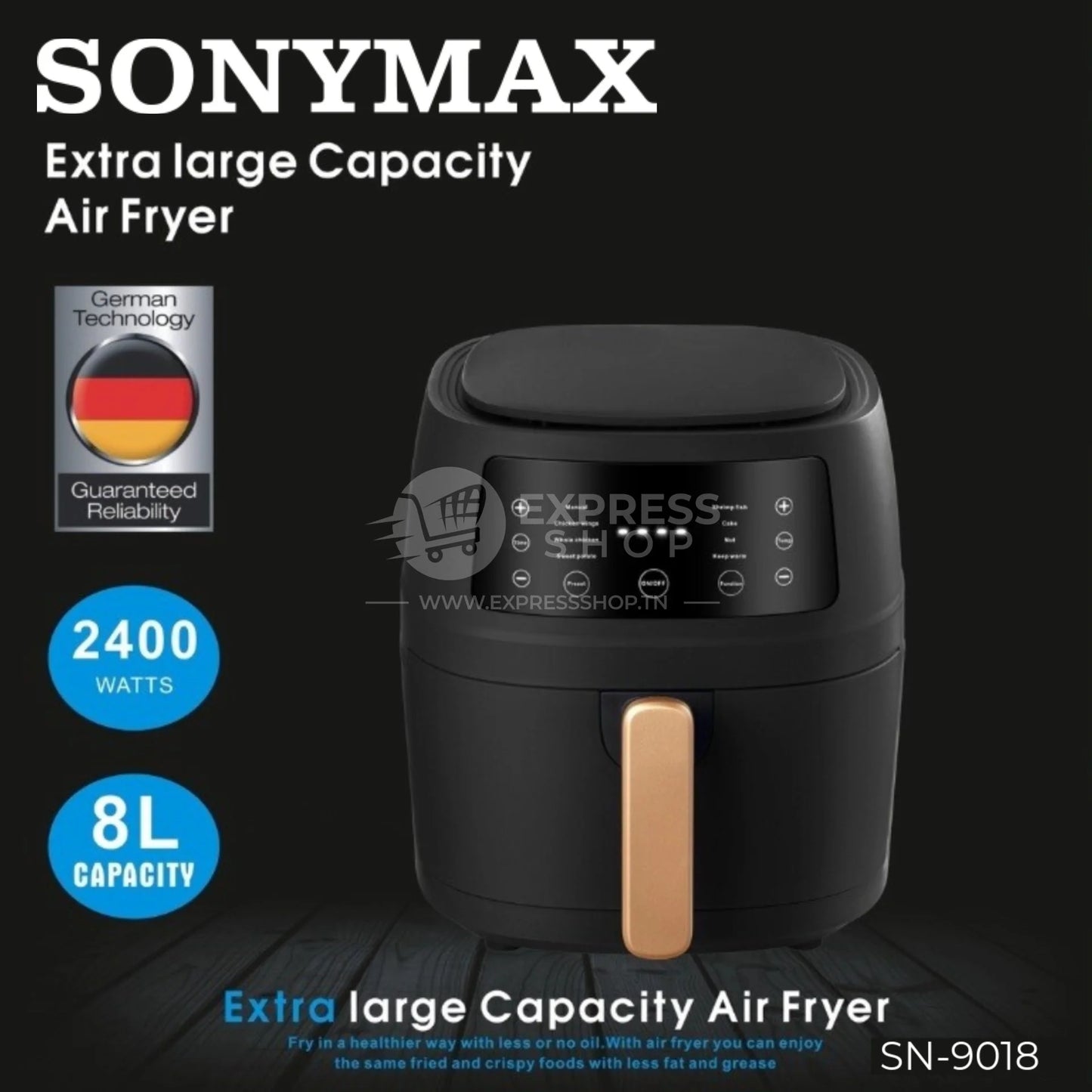 Sonymax airfryer 8L